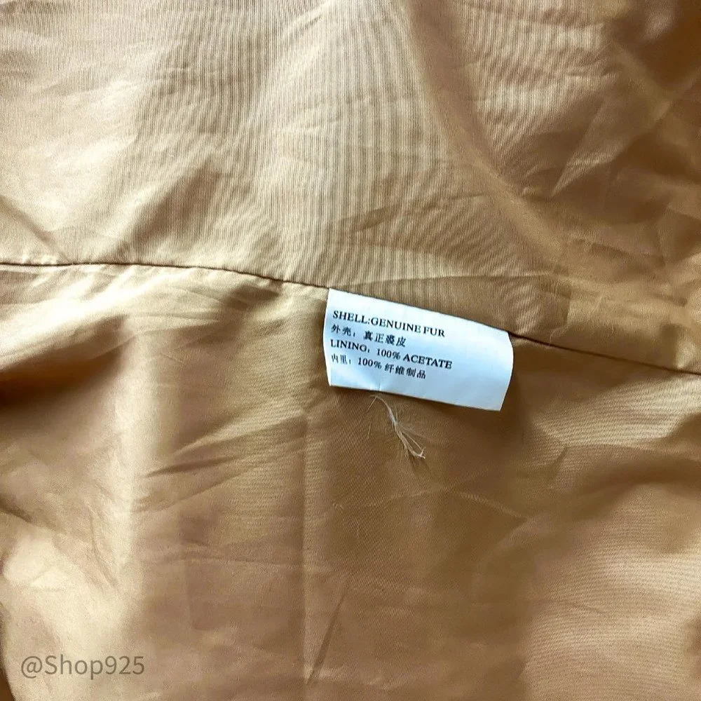 Misk Animal Pattern Tan Vest Size 40 - Picture 10 of 10